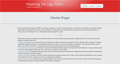 Desktop Screenshot of masteringlegorobot.com